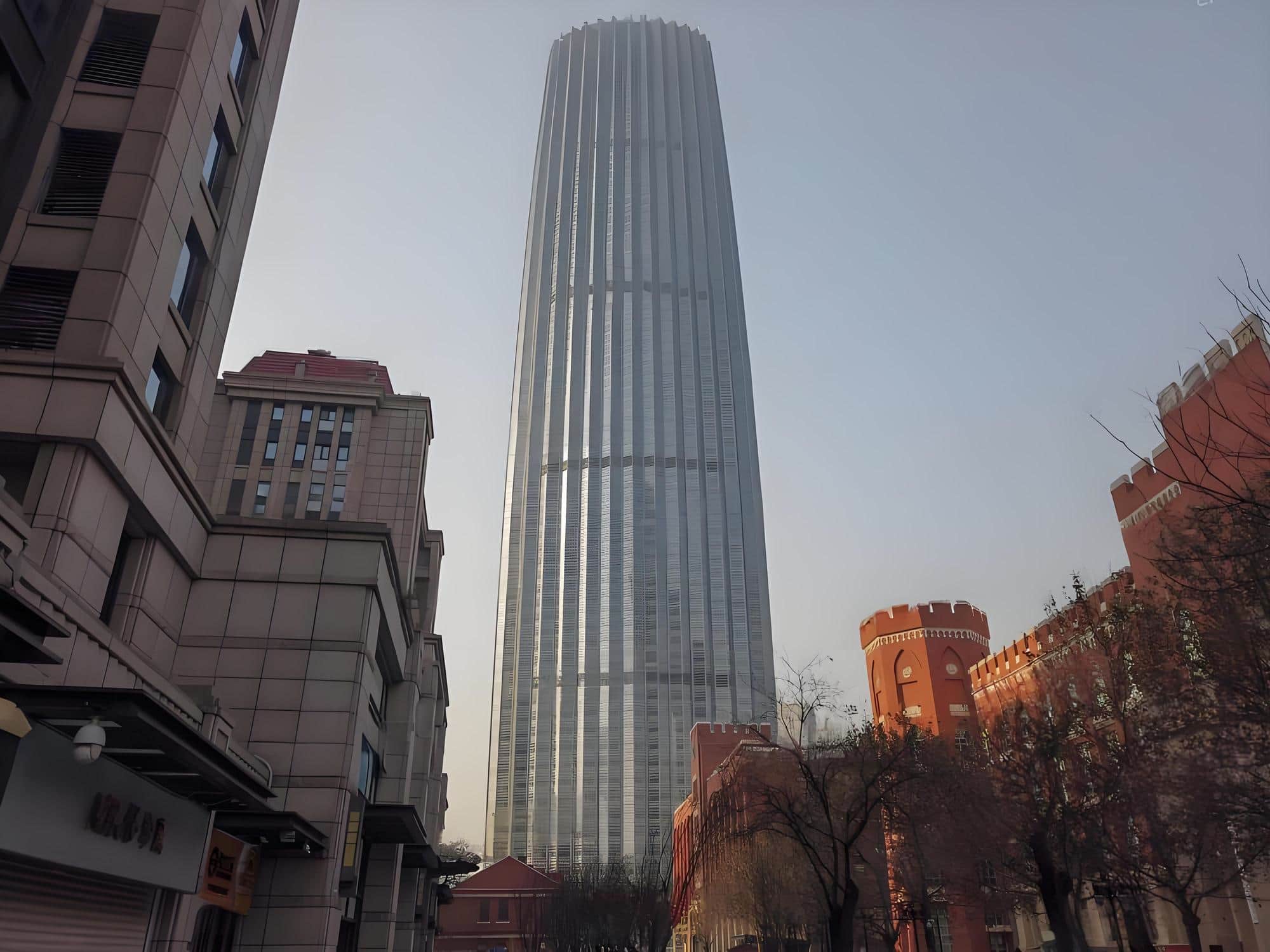 天津环球金融中心津塔公塔